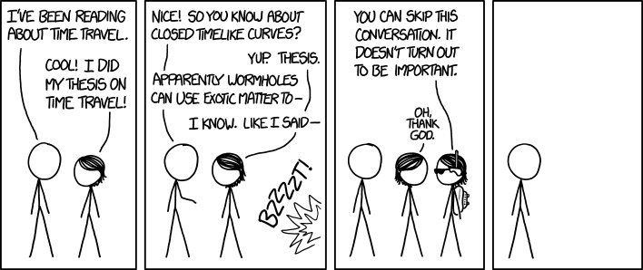xkcd: Time Travel Thesis